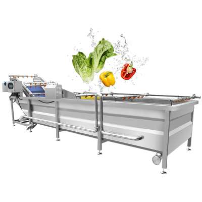 Industrial Washer Cassava Pineapple Washing Line Cherry Pepper Apple Cleaning Machine